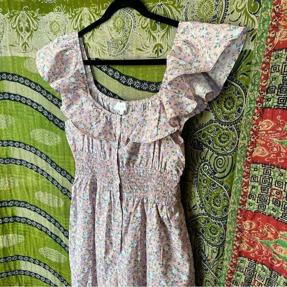 NWOT Mable x Anthropologie Garden Party Cropped Jumpsuit Size Large - Picture 9 of 16